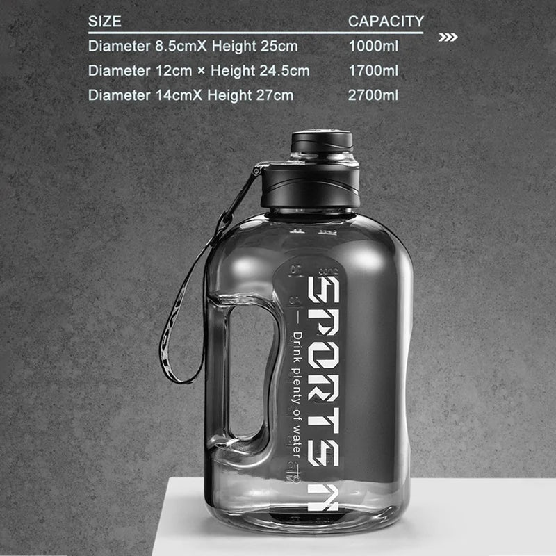 Insulated Water Bottle 2.7/1.7L
