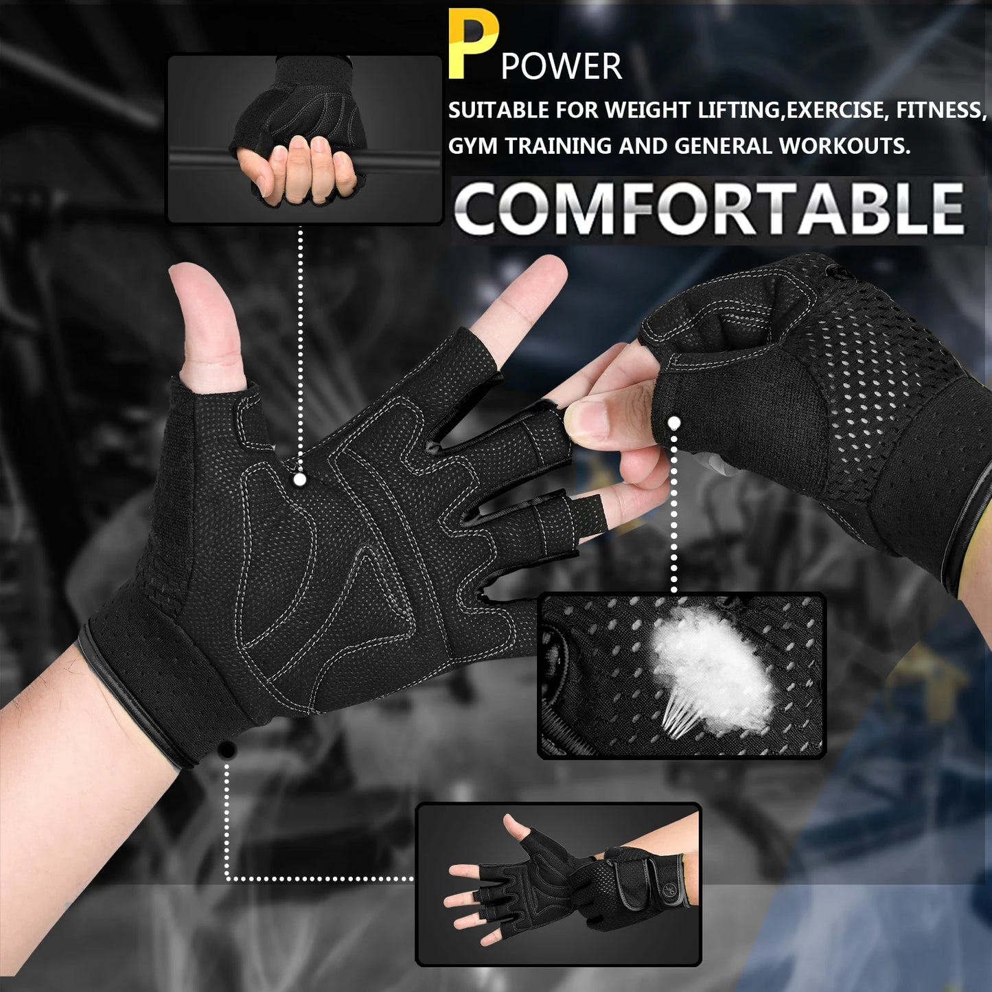 Gym Gloves – Half Finger Training Gloves
