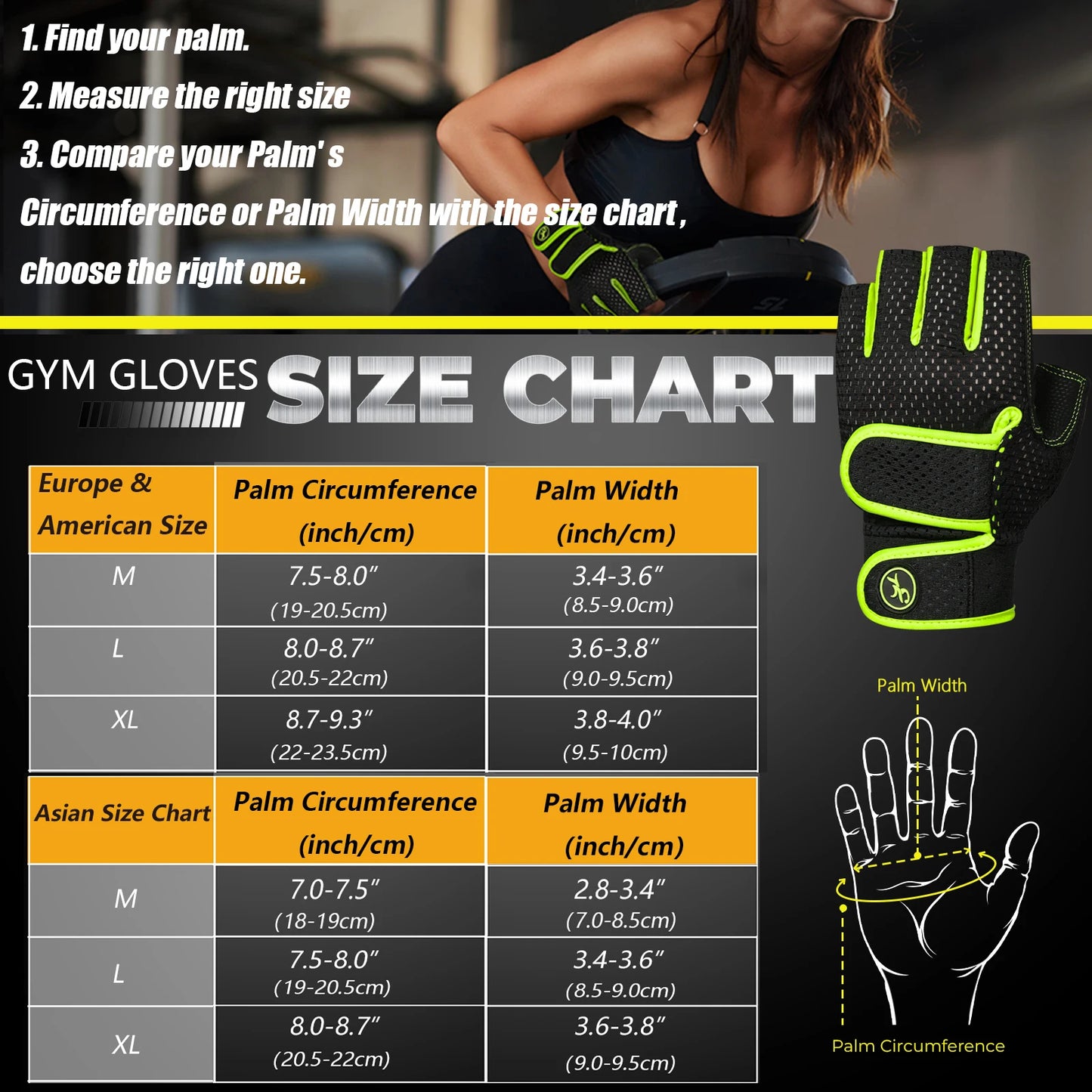 Gym Gloves – Half Finger Training Gloves